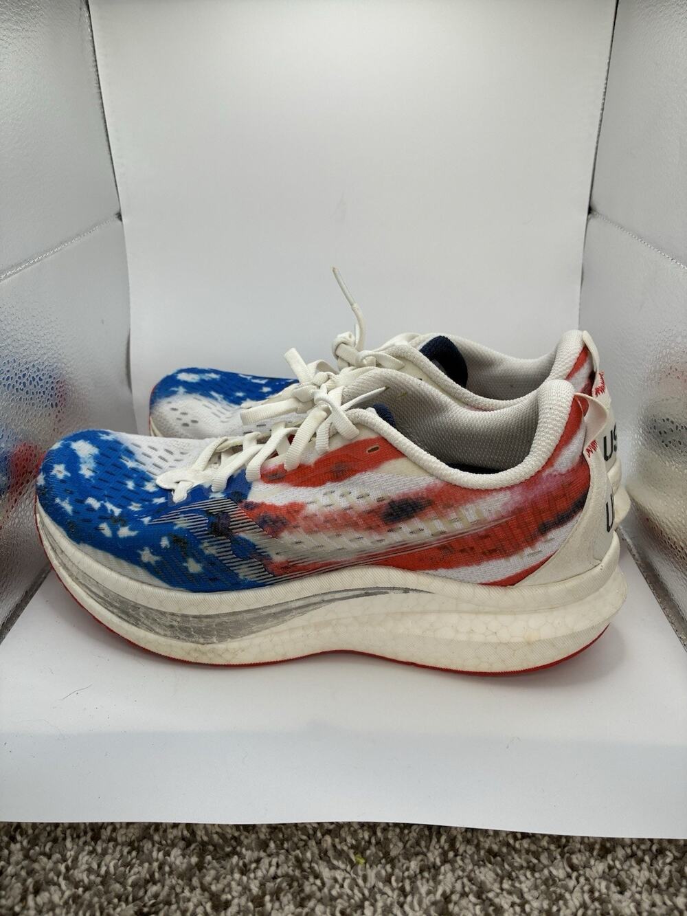 Saucony Endorphin Speed 2 Womens 8.5 USA Stars Stripes Running Shoes Sneakers